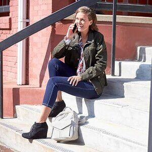 No nonsense stretch demim capri leggings